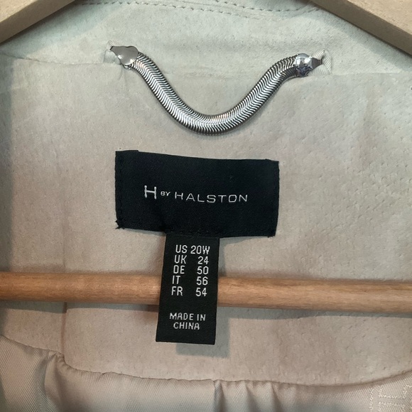 Genuine Suede Leather Trench Coat | H by Halston - Picture 7 of 14